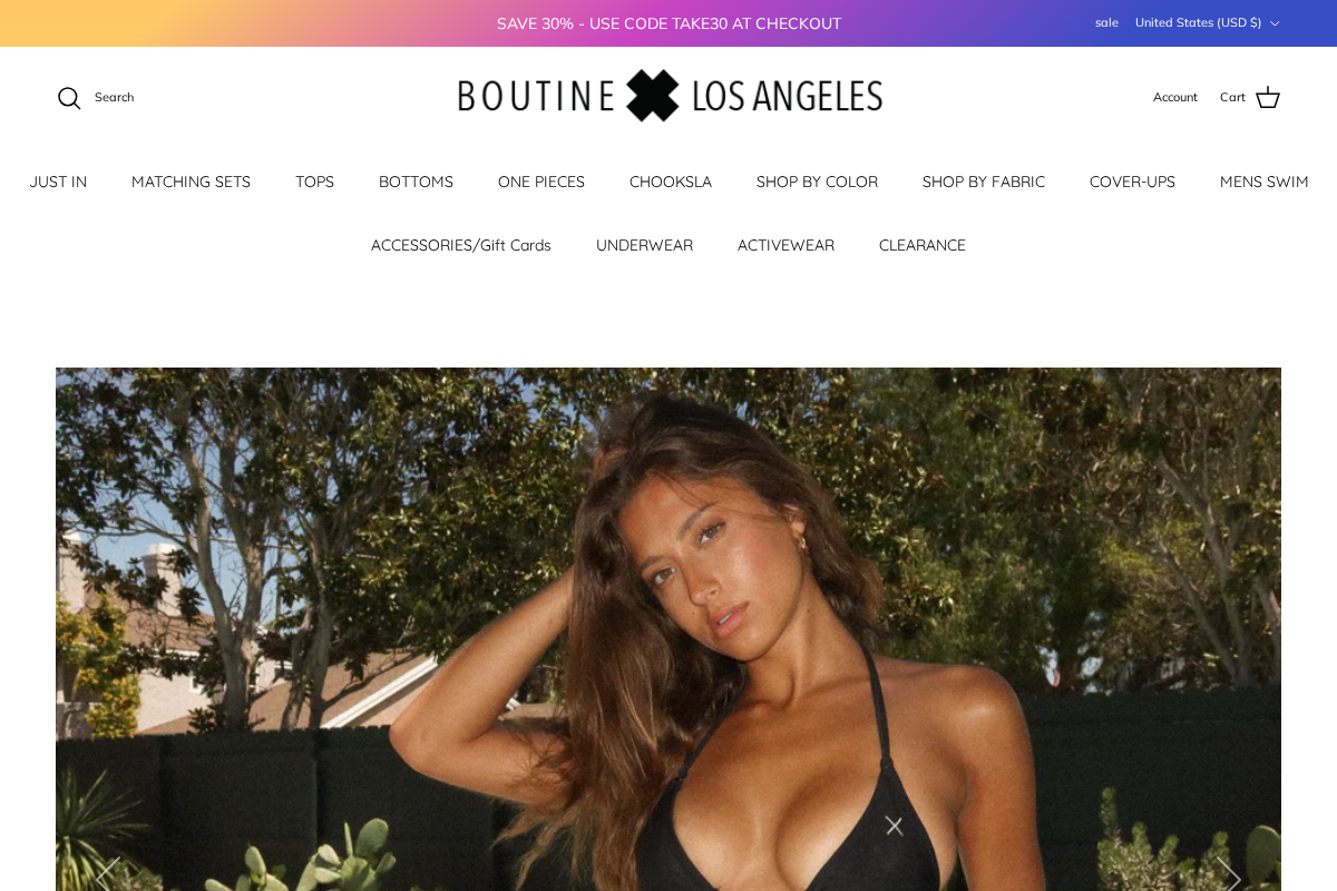 Boutine Los Angeles homepage screenshot