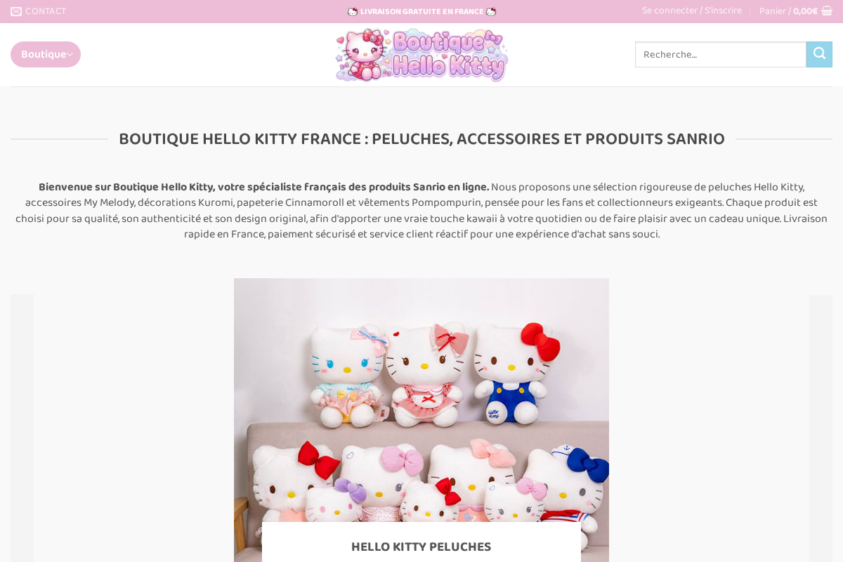 boutique-hello-kitty.fr homepage screenshot