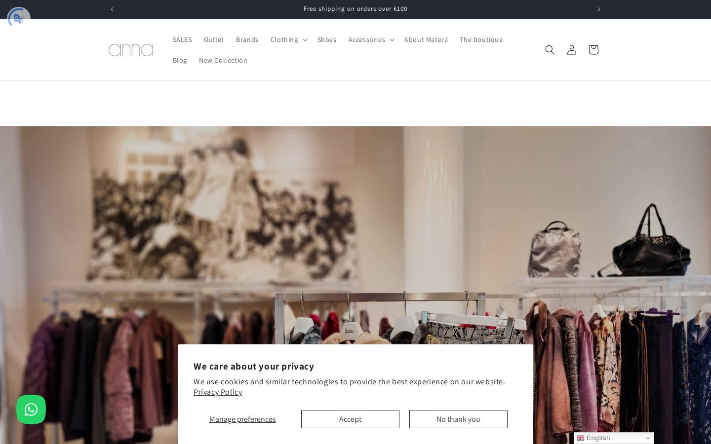 boutiqueanna.com homepage screenshot