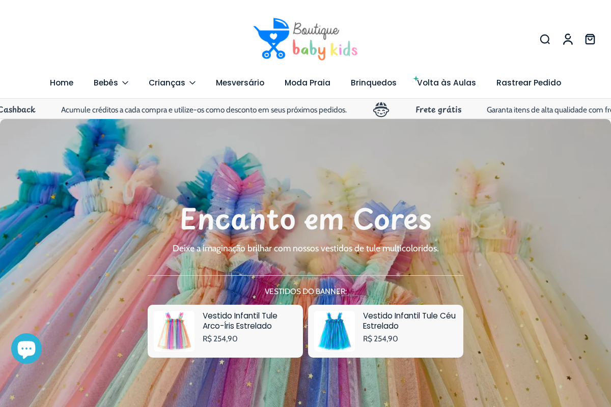 Boutique Baby Kids homepage screenshot