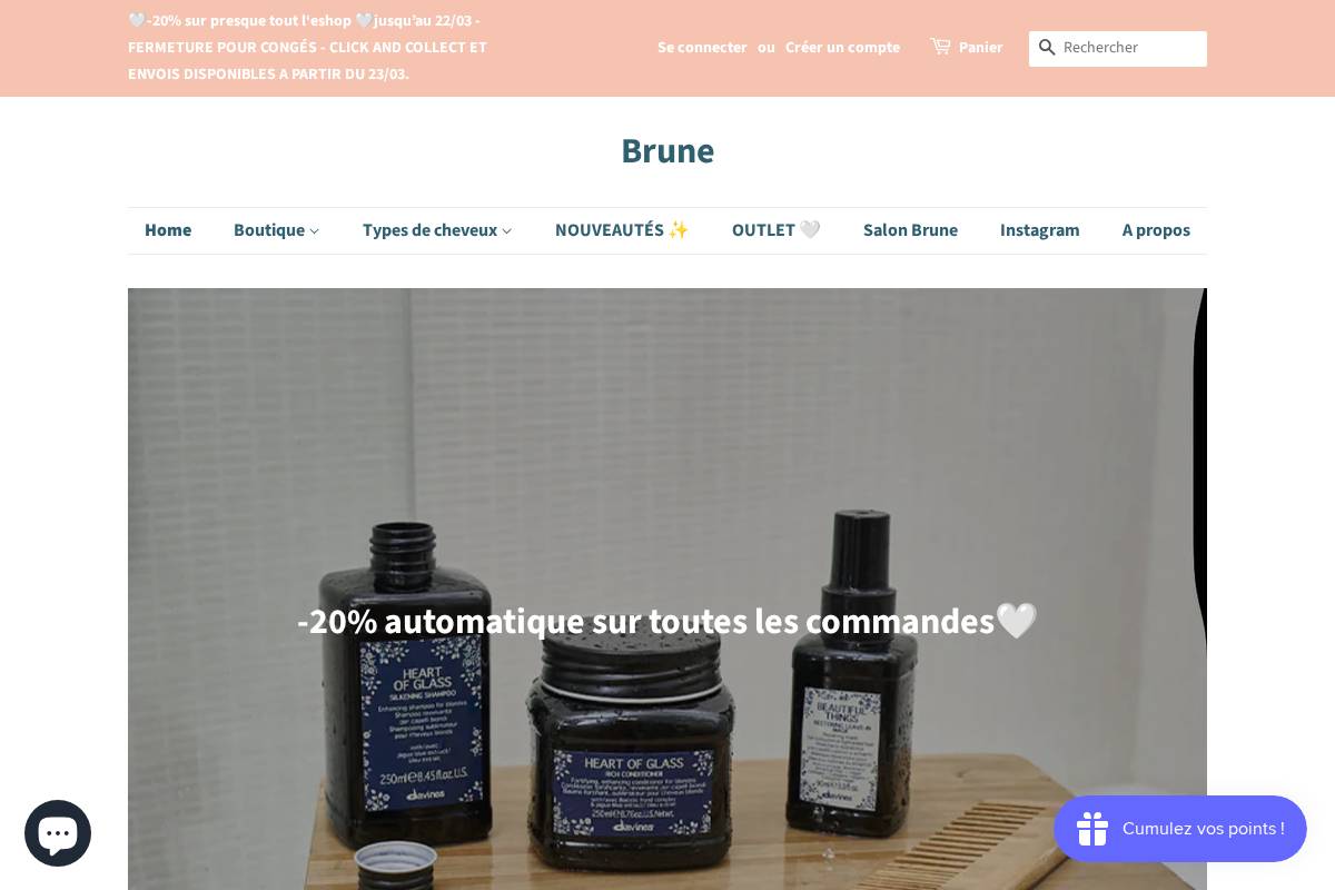 Brune homepage screenshot