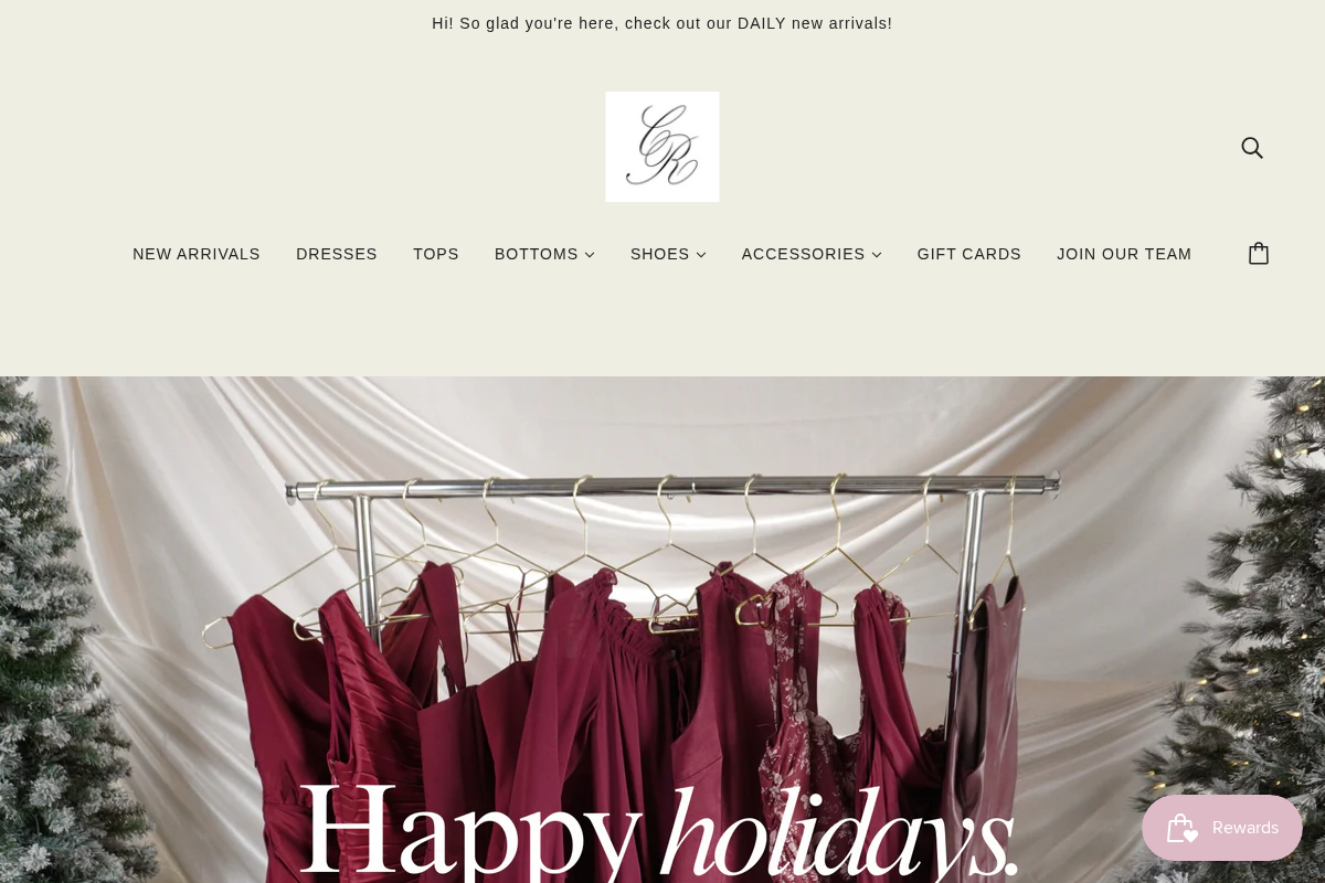 boutiquechloerose.com homepage screenshot