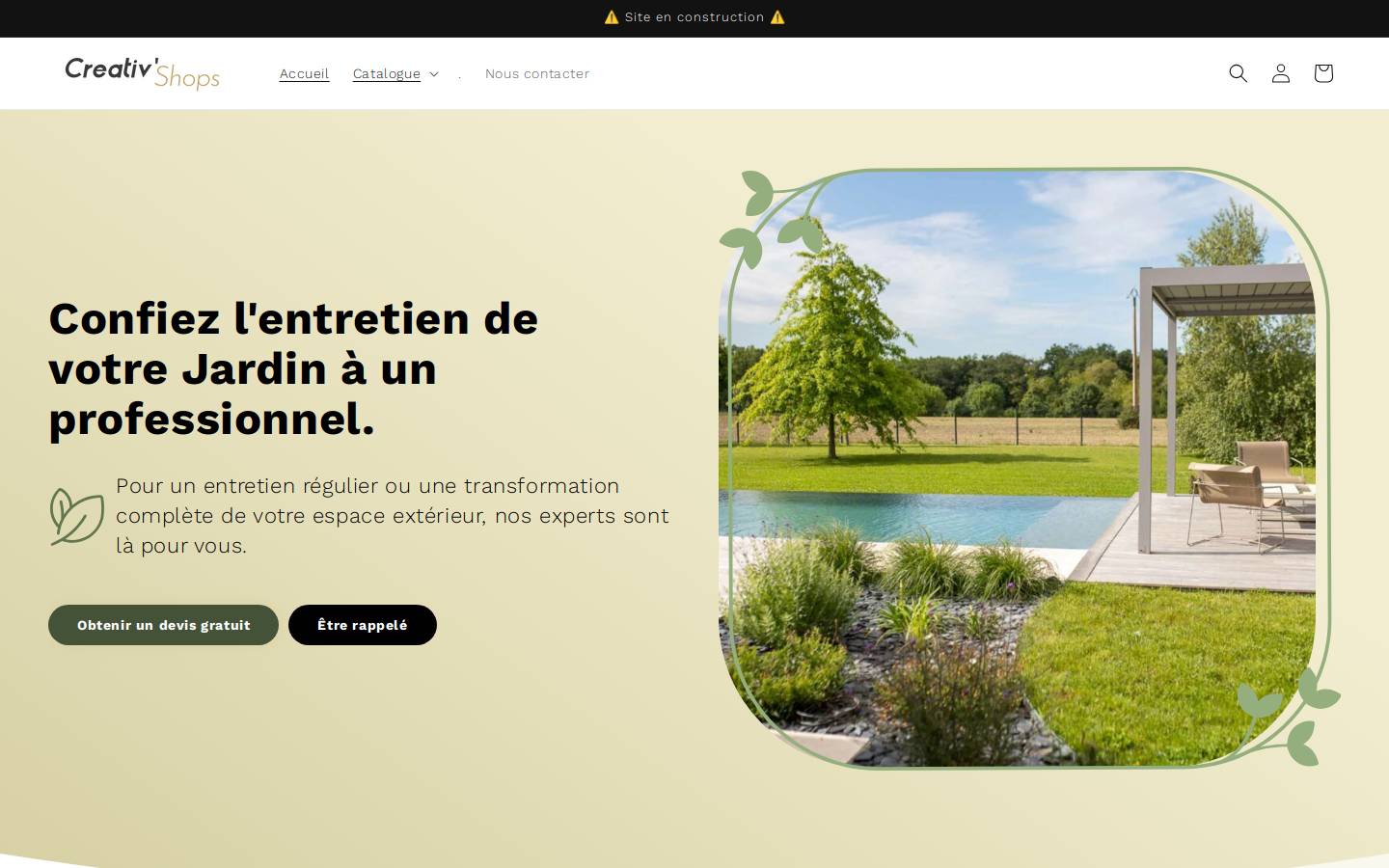 boutiquedemo.fr homepage screenshot