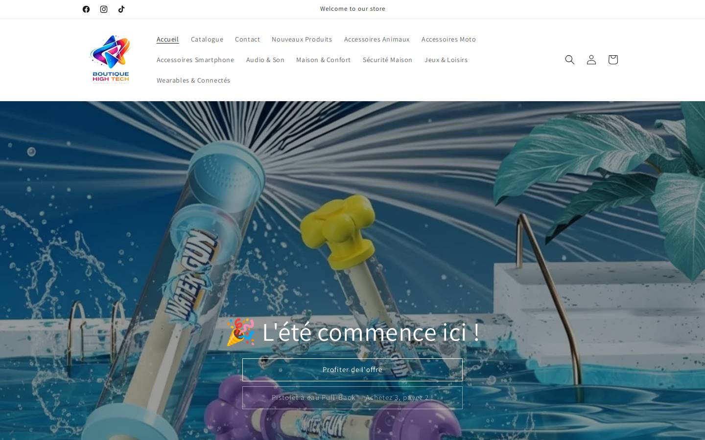 boutiquehightech.com homepage screenshot