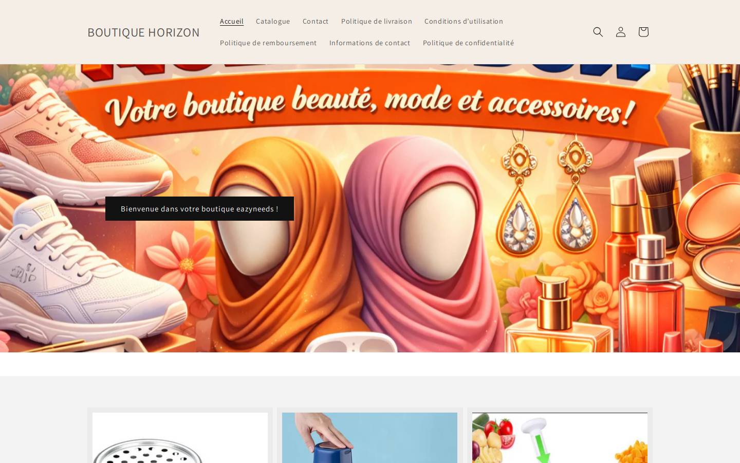 boutiquehorizon.shop homepage screenshot