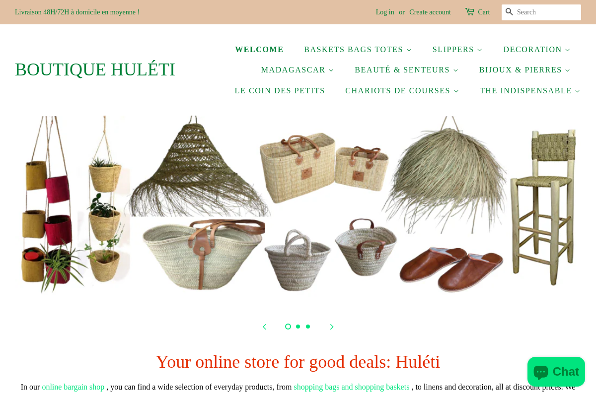 BOUTIQUE HULÉTI homepage screenshot