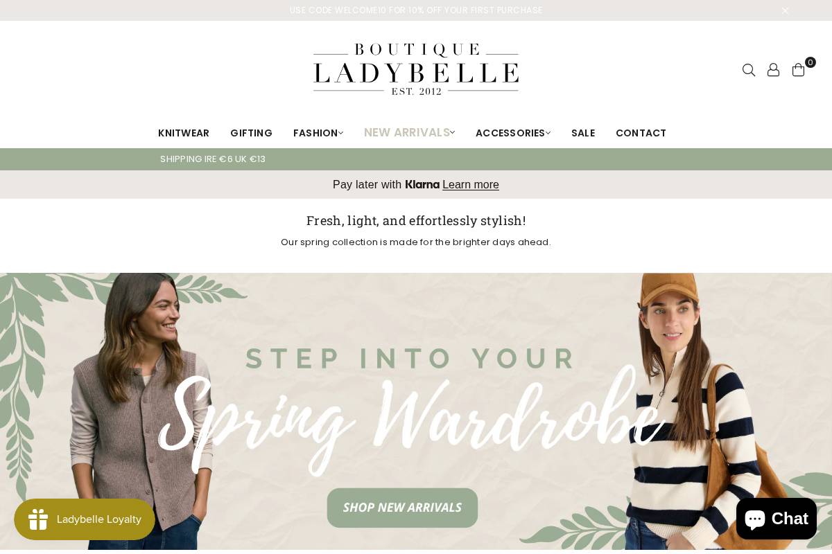 boutiqueladybelle.com homepage screenshot