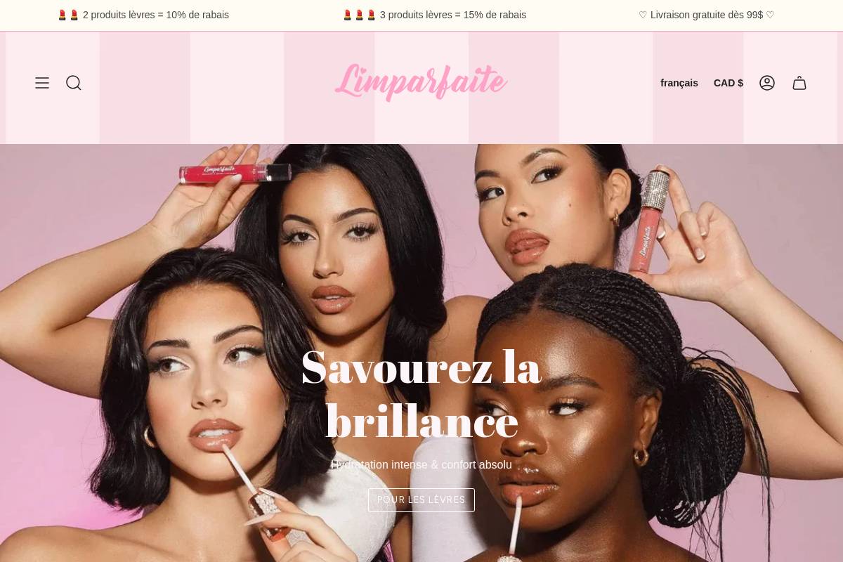 boutiquelimparfaite.com homepage screenshot