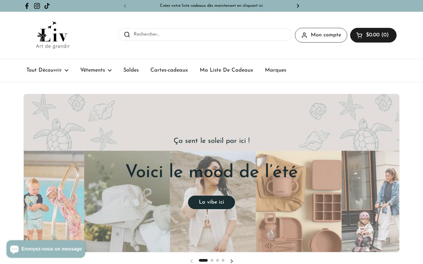 boutiqueliv.com homepage screenshot