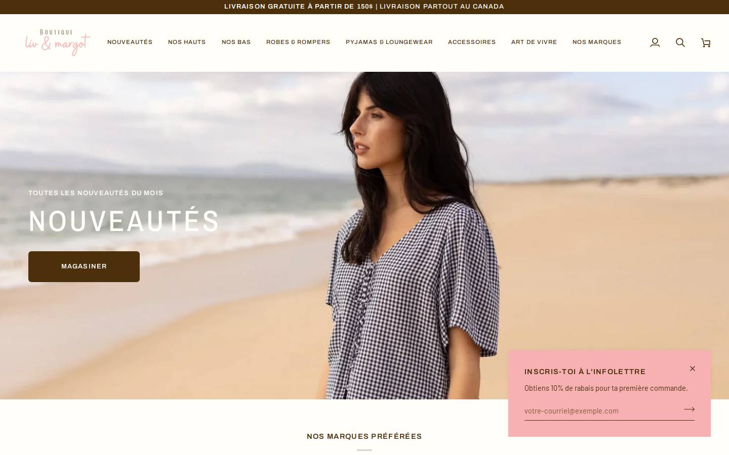 boutiquelivetmargot.com homepage screenshot