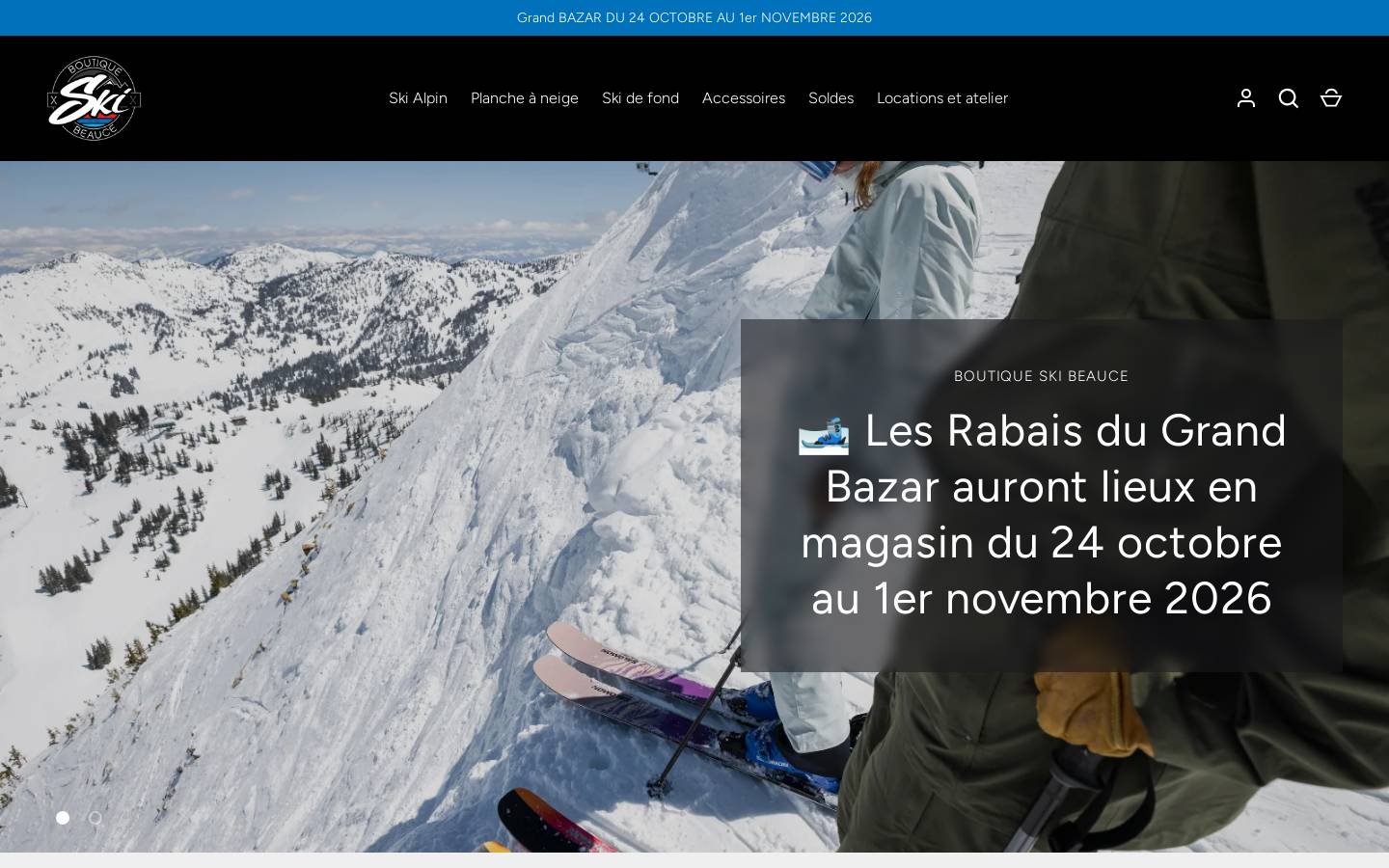 boutiqueskibeauce.com homepage screenshot