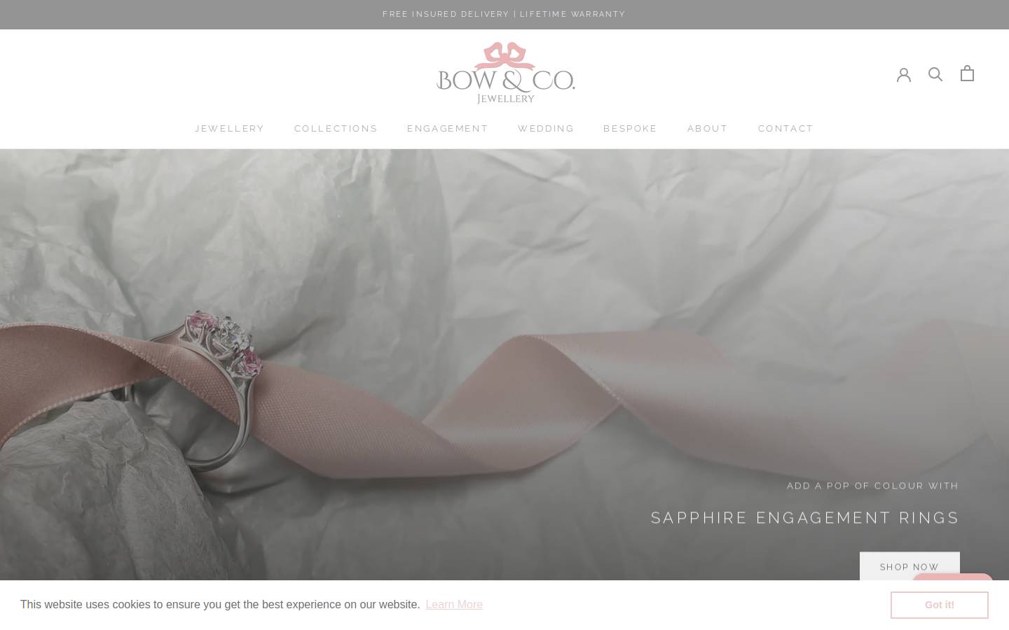 bowandco.com homepage screenshot