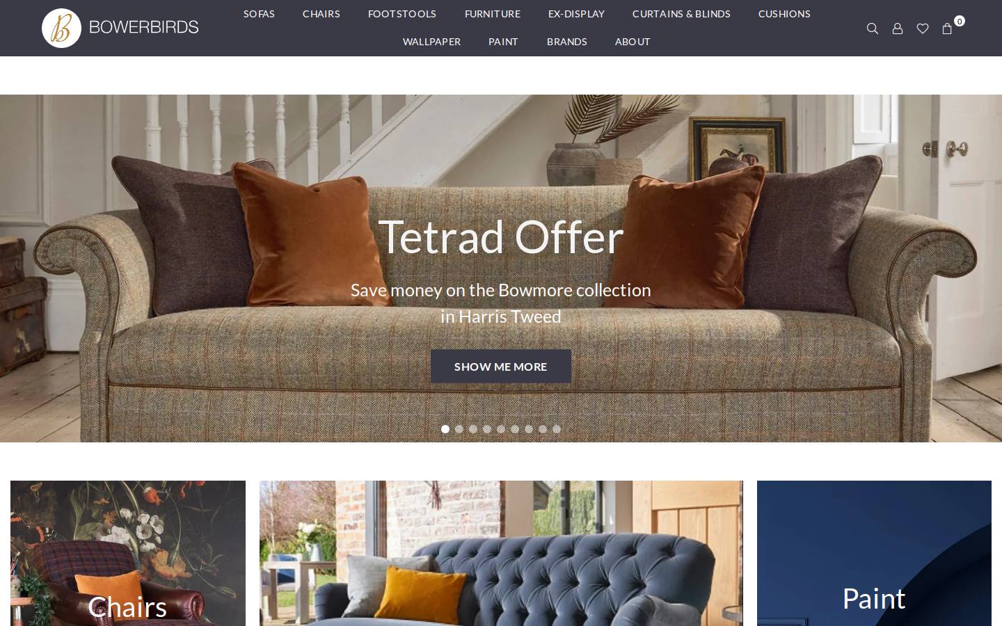 Bowerbirds homepage screenshot