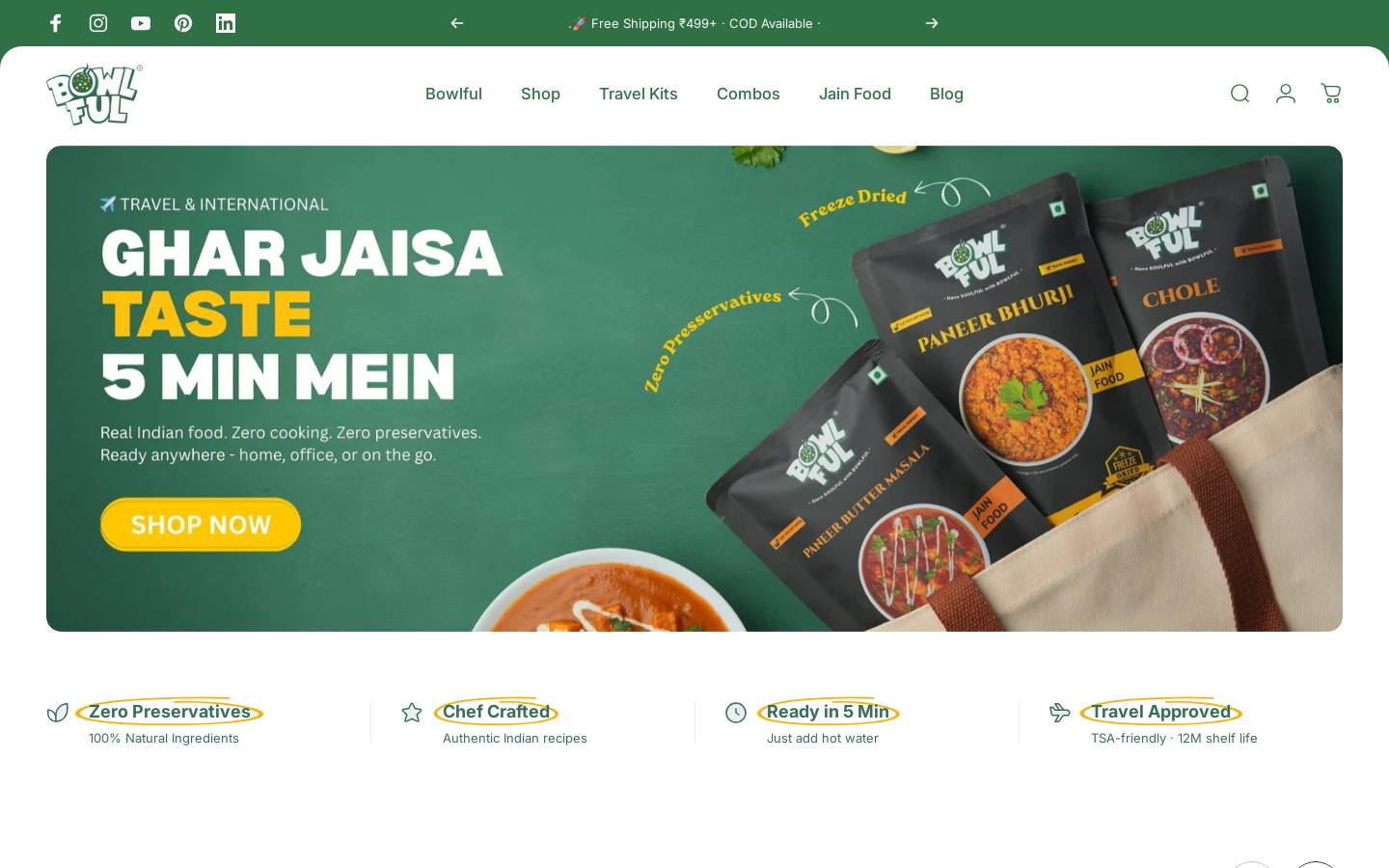 bowlfulstore.com homepage screenshot