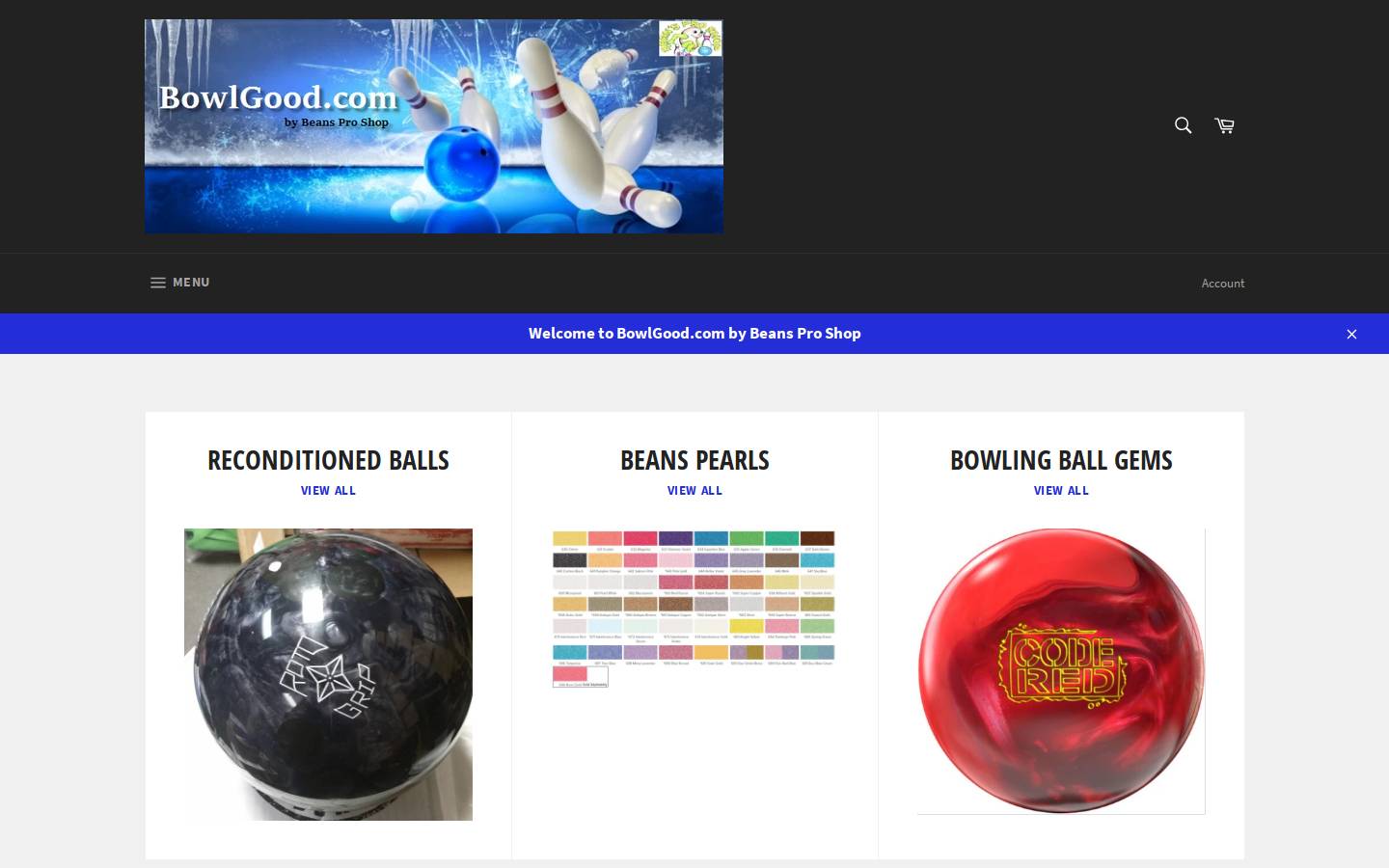 bowlgood.com homepage screenshot