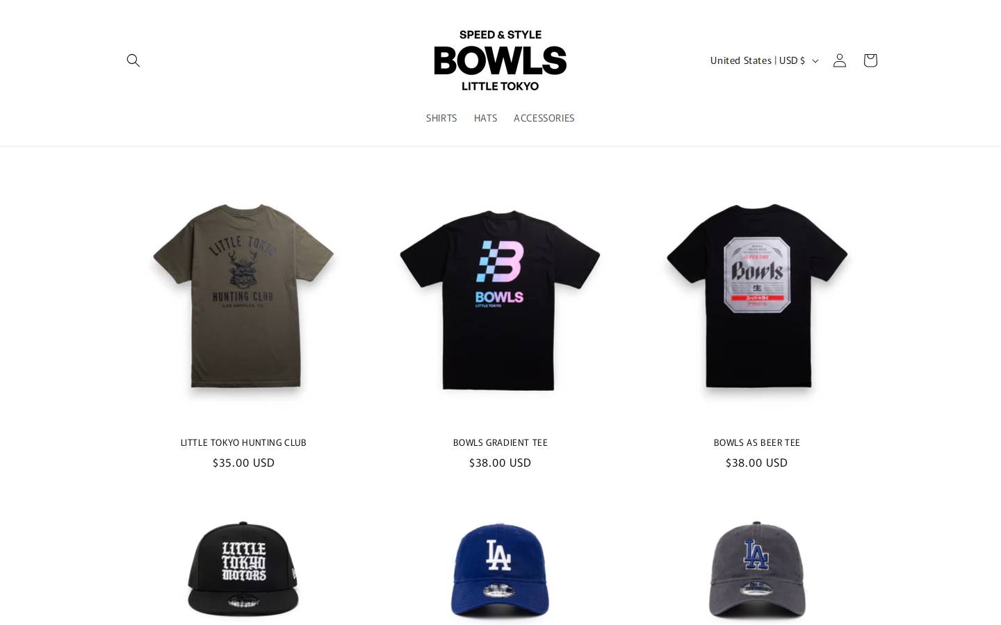 bowlsla.com homepage screenshot