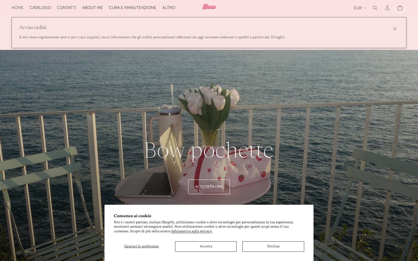 bowpochette.com homepage screenshot