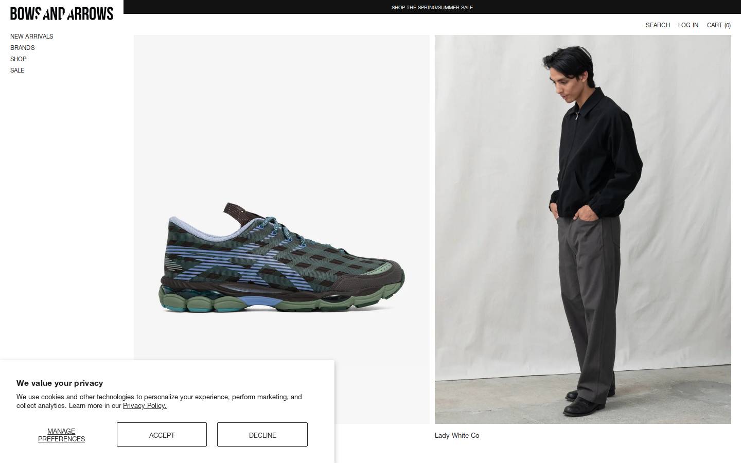 bowsandarrowsberkeley.com homepage screenshot