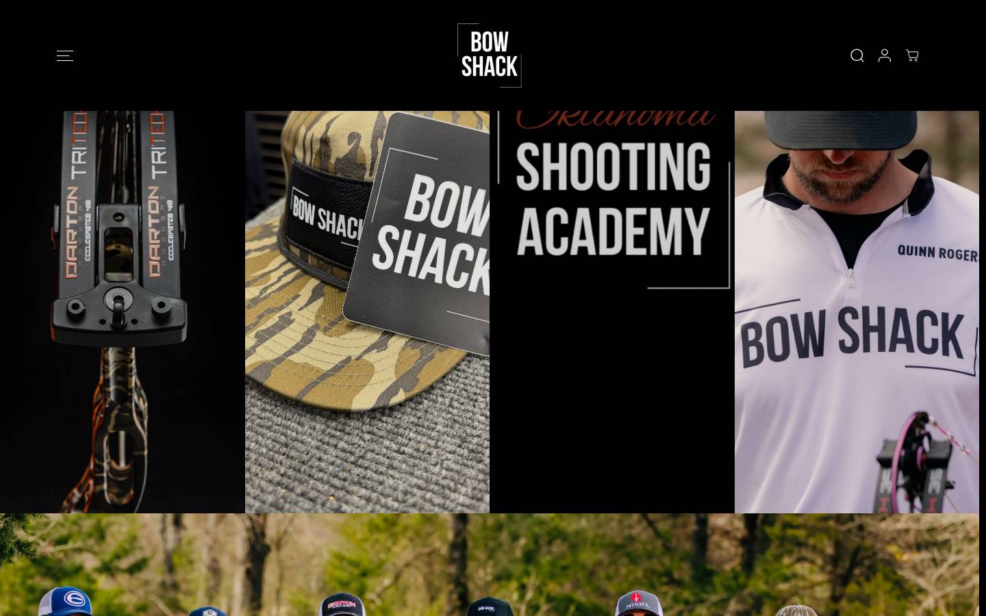 bowshack.com homepage screenshot