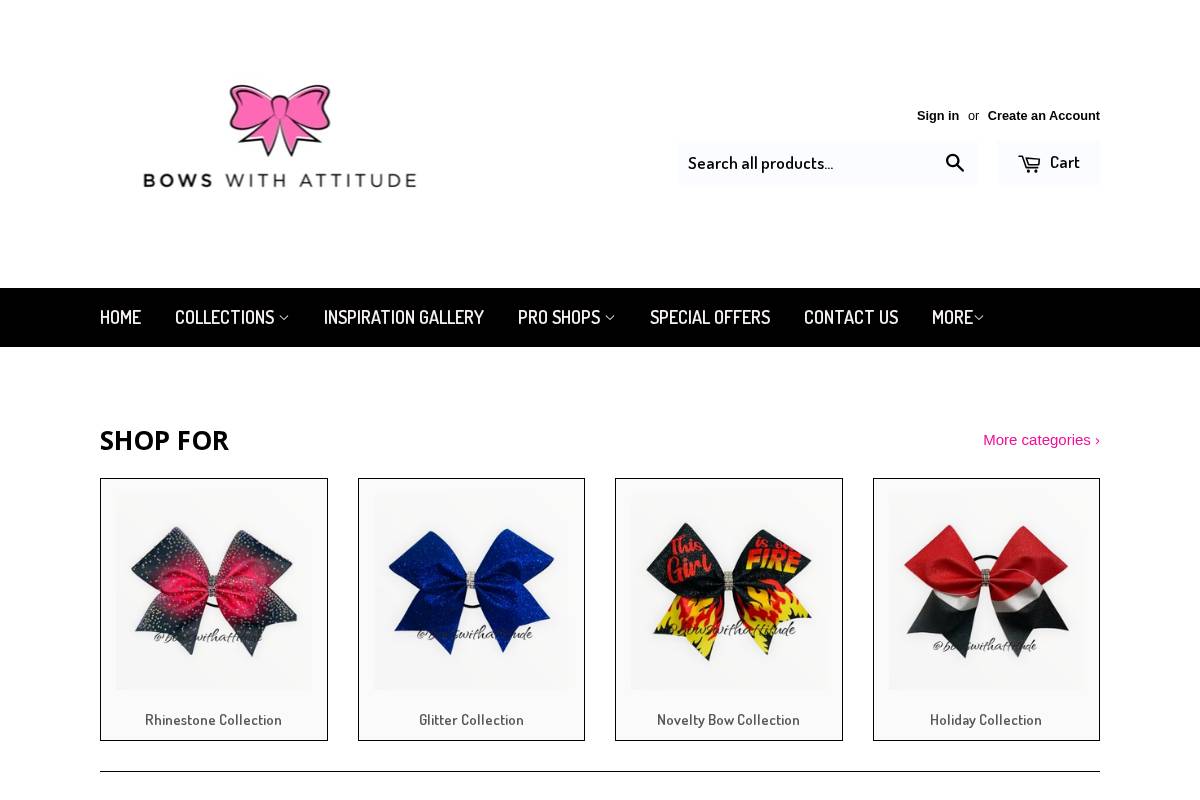 bowswithattitude.com homepage screenshot