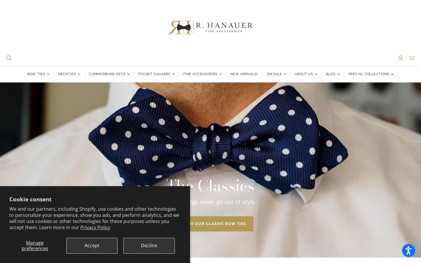 R. Hanauer homepage screenshot