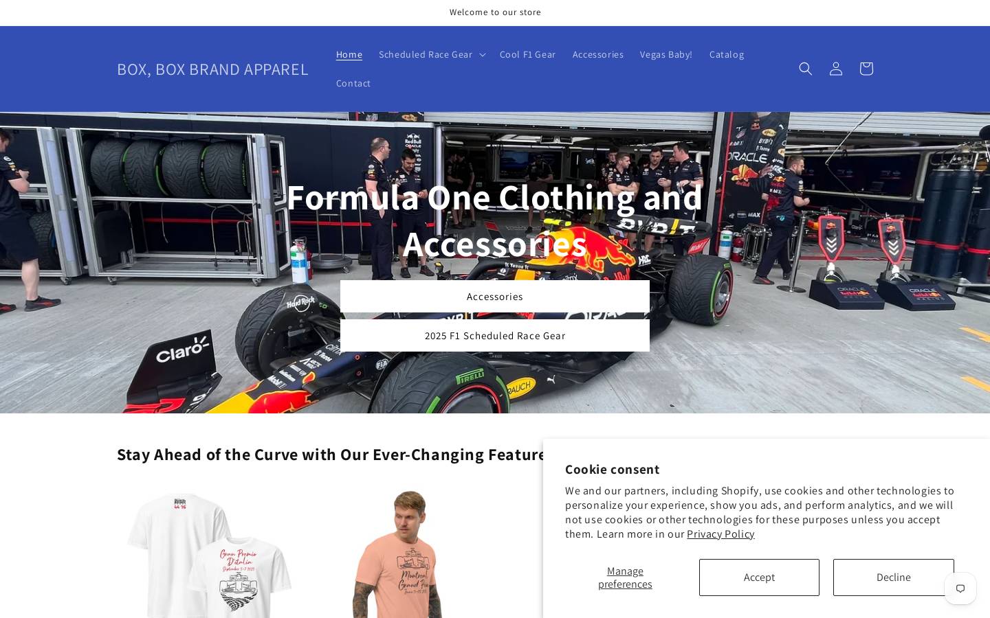 boxboxbrand.com homepage screenshot
