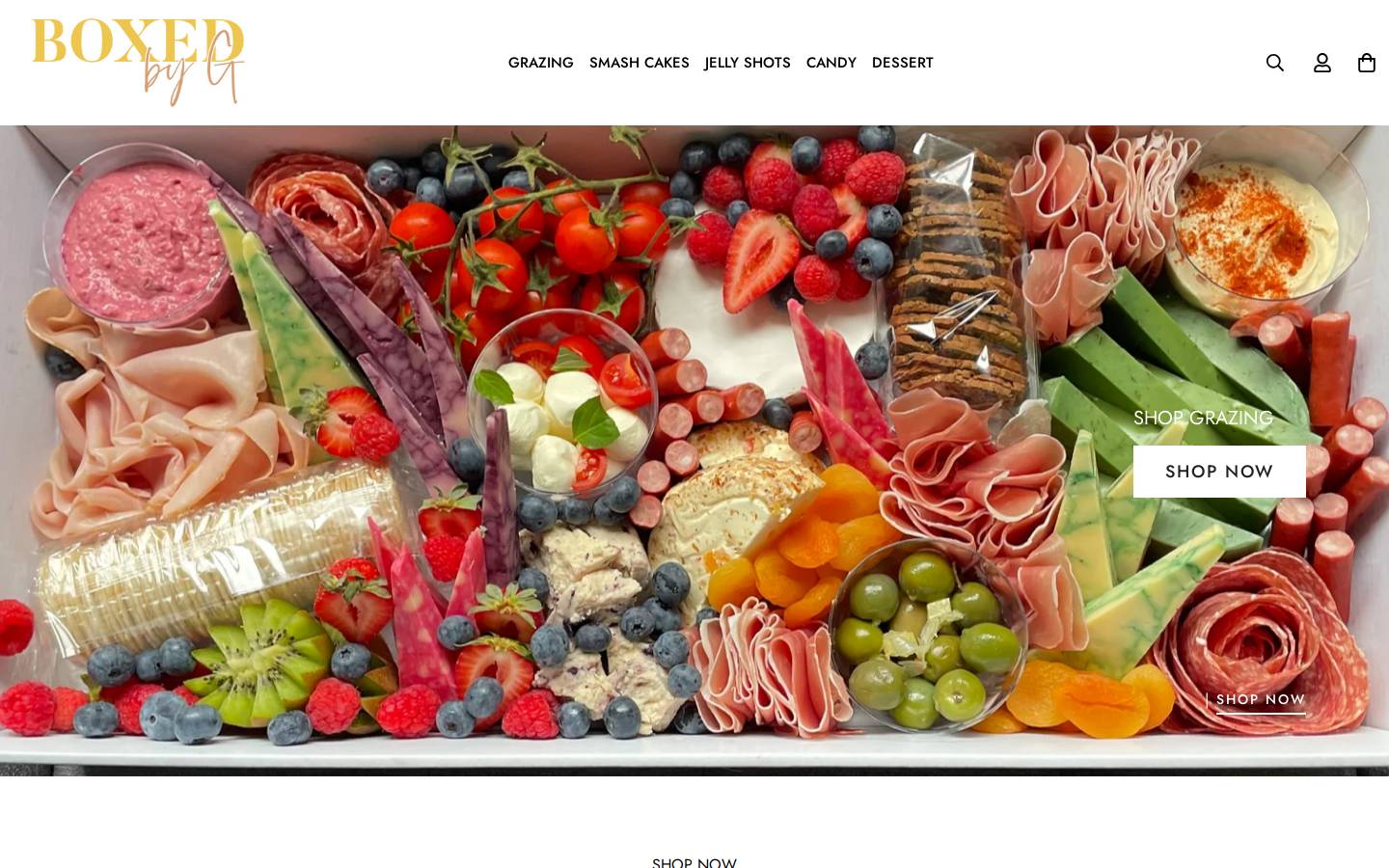 boxedbyg.com.au homepage screenshot