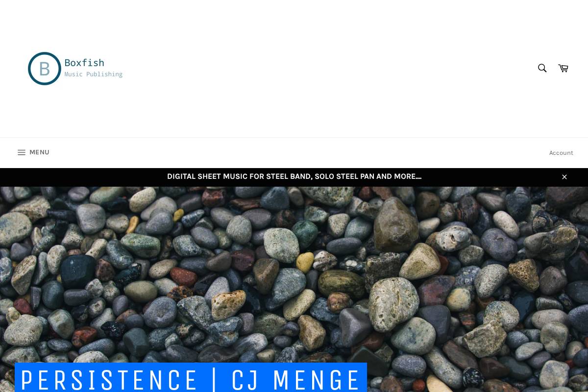 boxfishmusic.com homepage screenshot