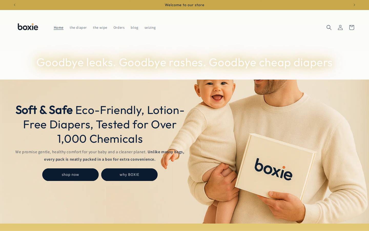 boxiecare.com homepage screenshot