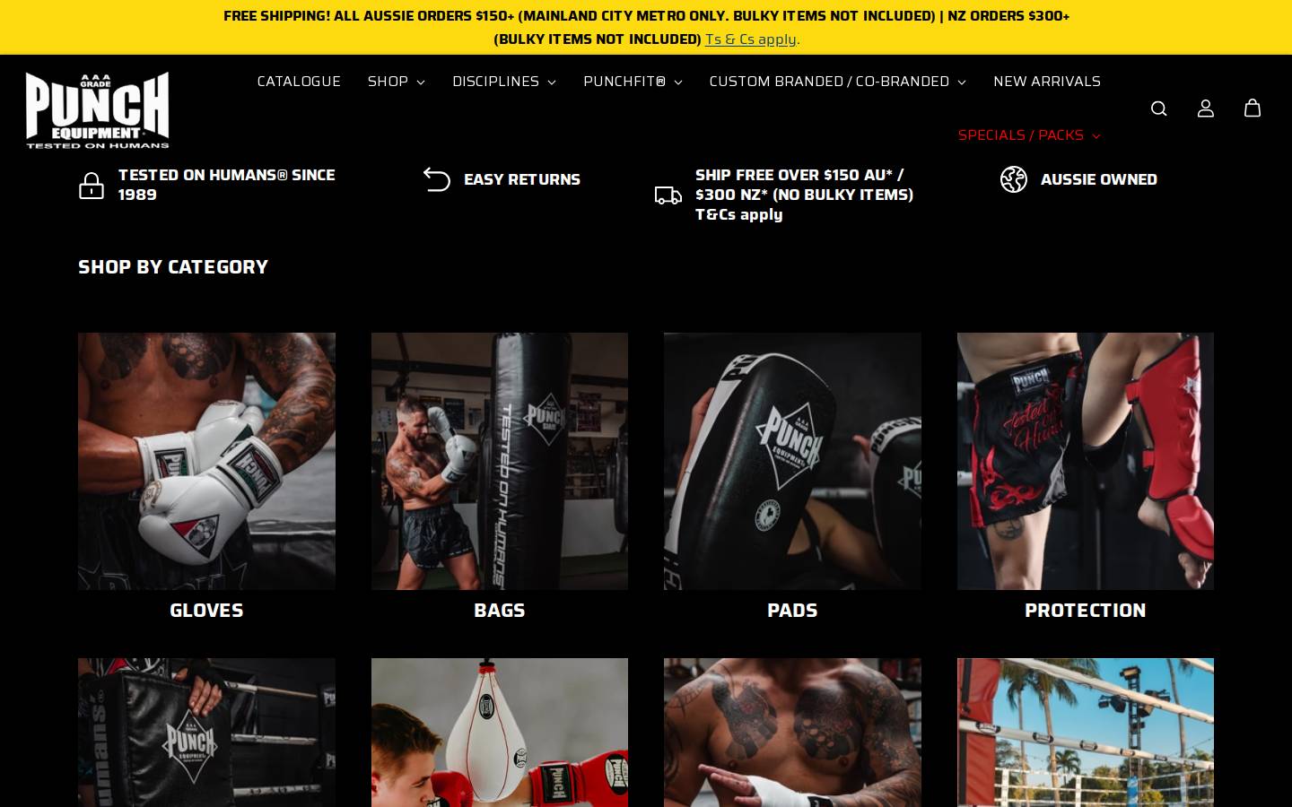 boxingglovesaustralia.com.au homepage screenshot