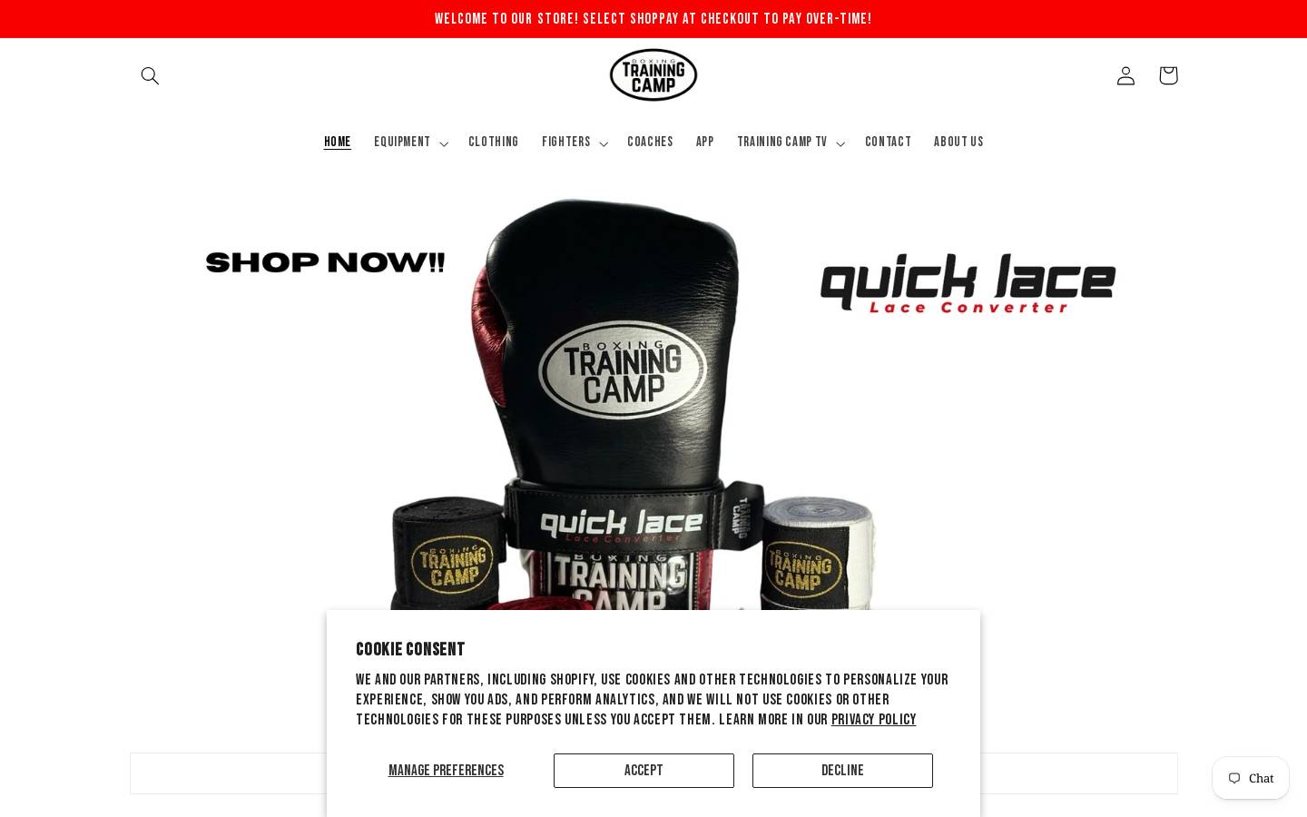 boxingtrainingcamp.com homepage screenshot