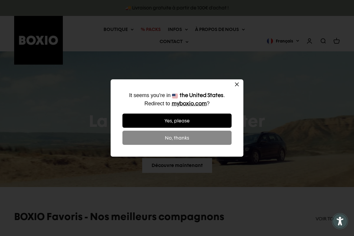 BOXIO homepage screenshot