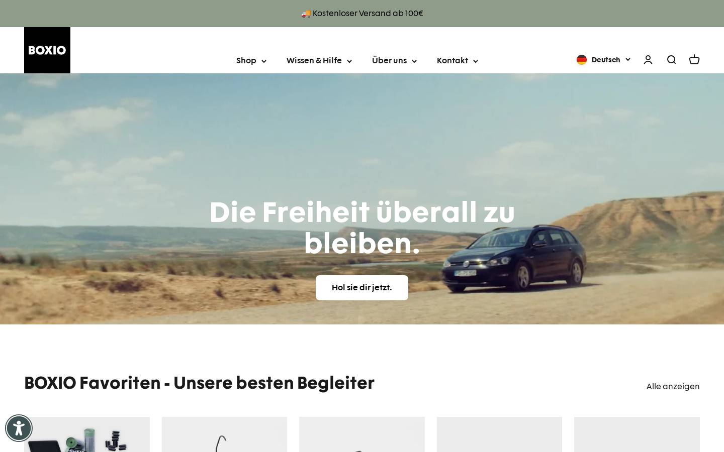 boxio.us homepage screenshot