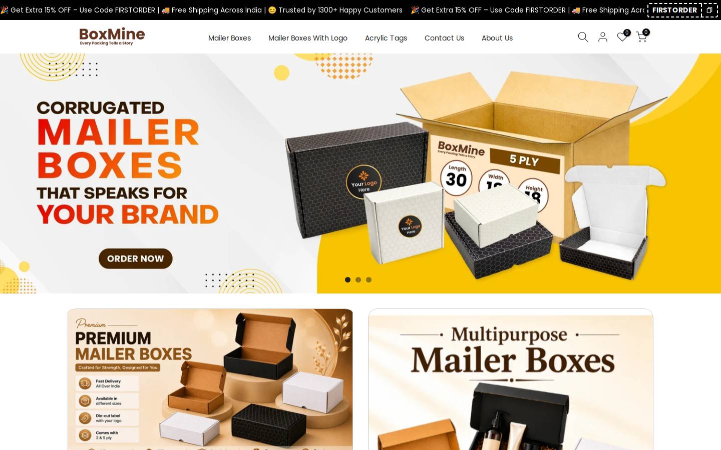 boxmine.in homepage screenshot