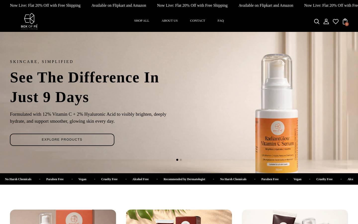 boxoffe.com homepage screenshot