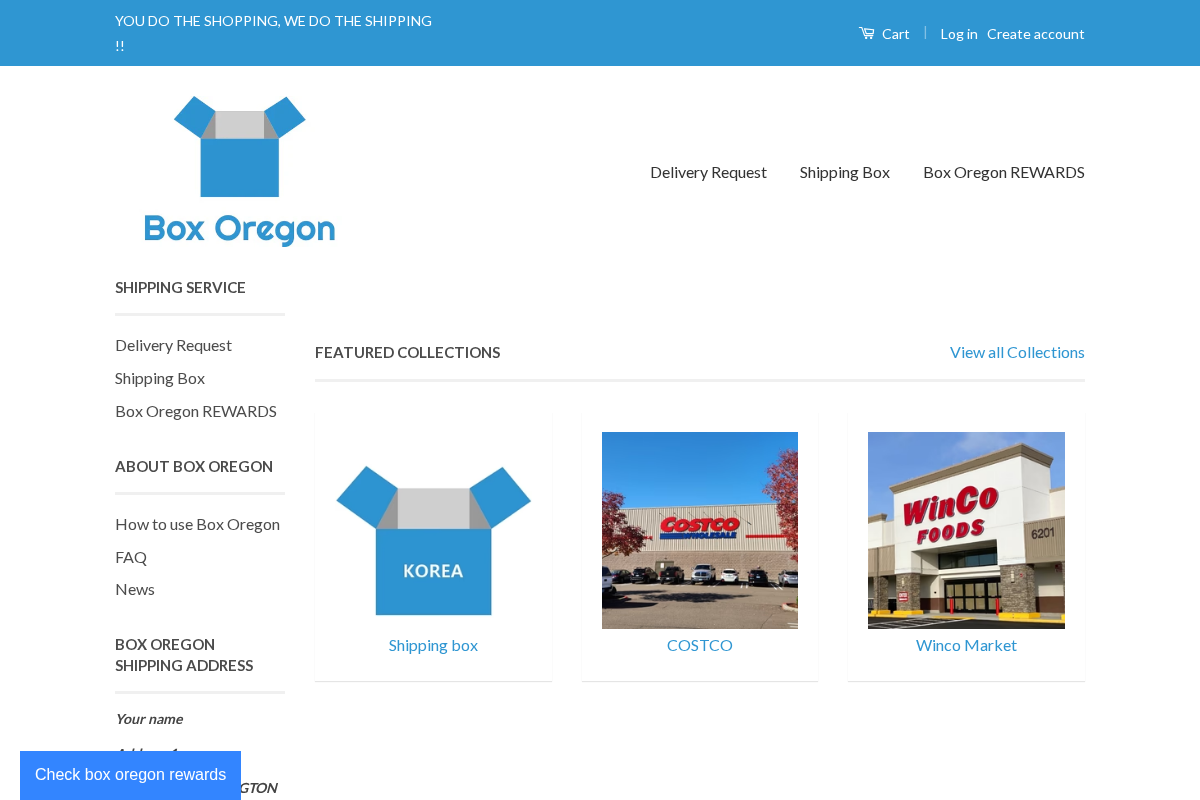 boxoregon.com homepage screenshot