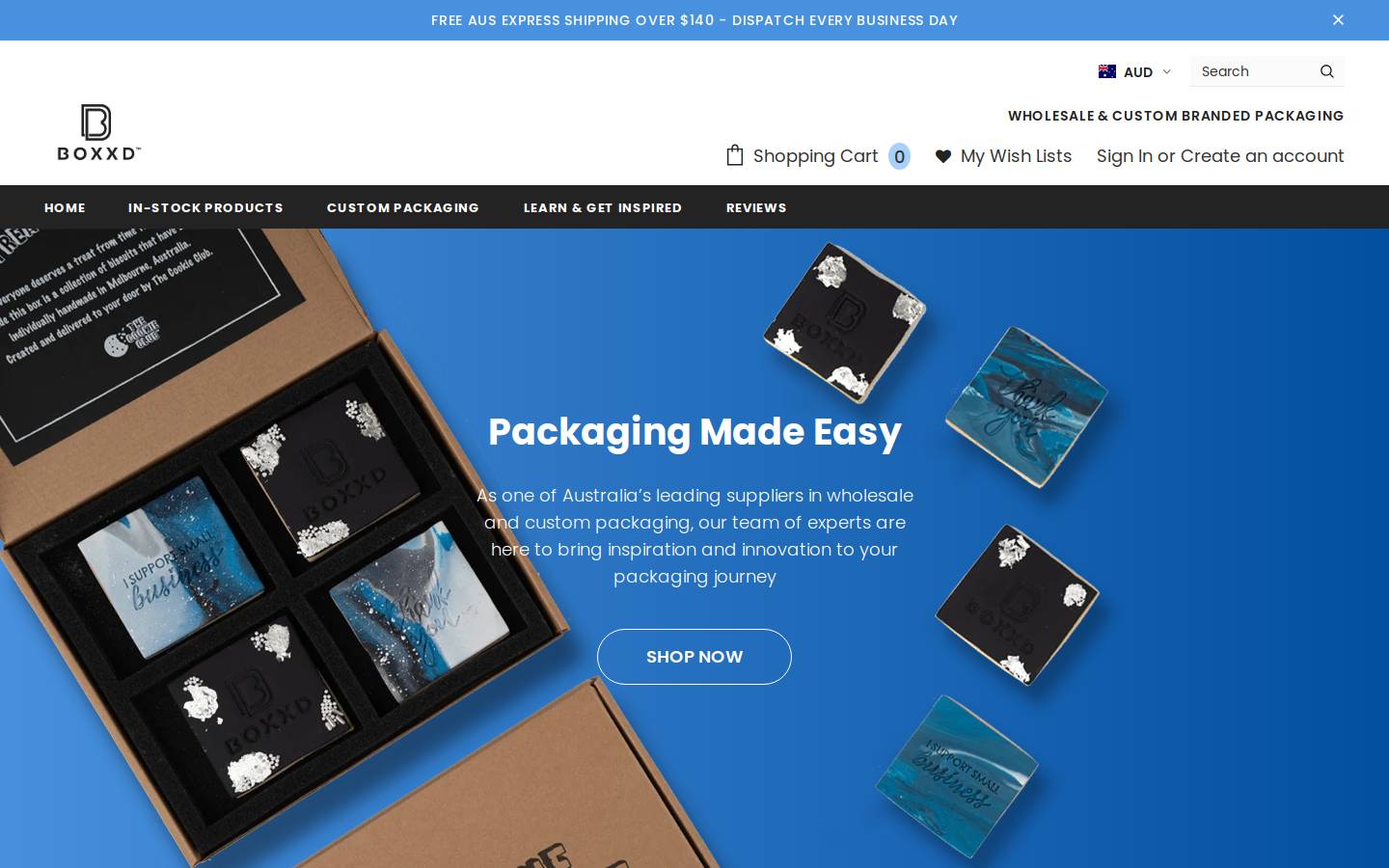BOXXD™ homepage screenshot