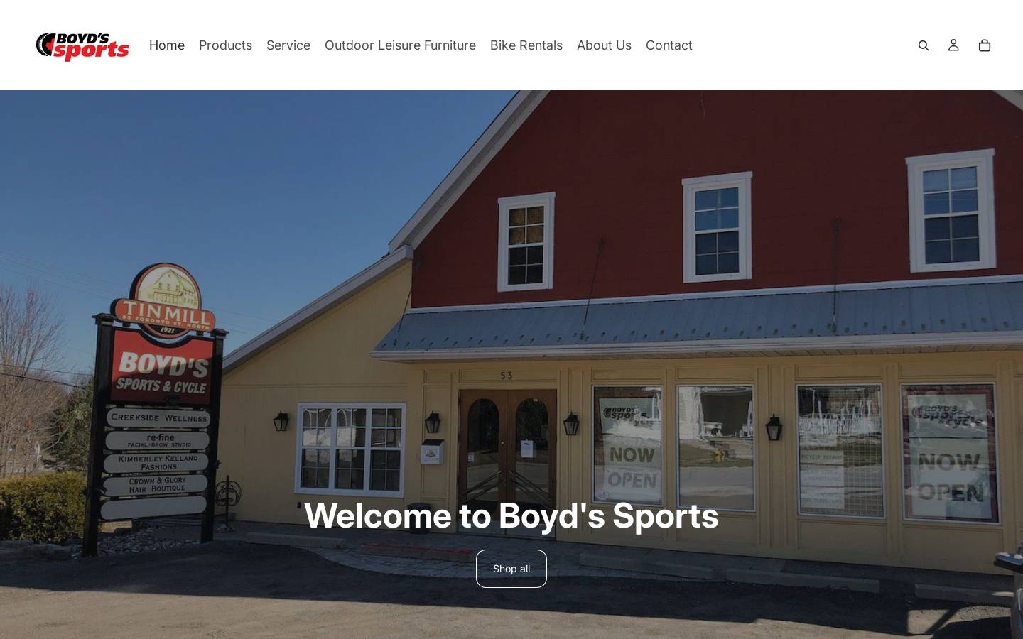 boydssports.ca homepage screenshot