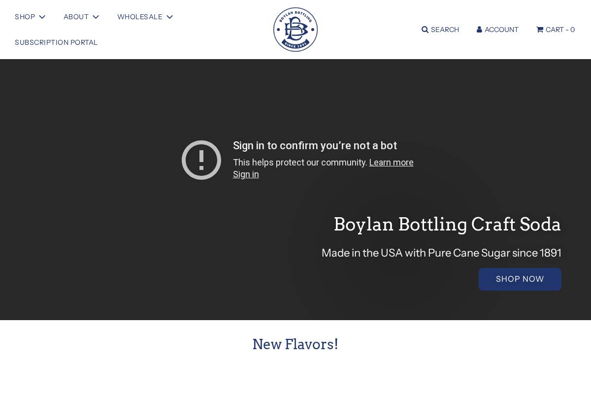 boylanbottling.com homepage screenshot