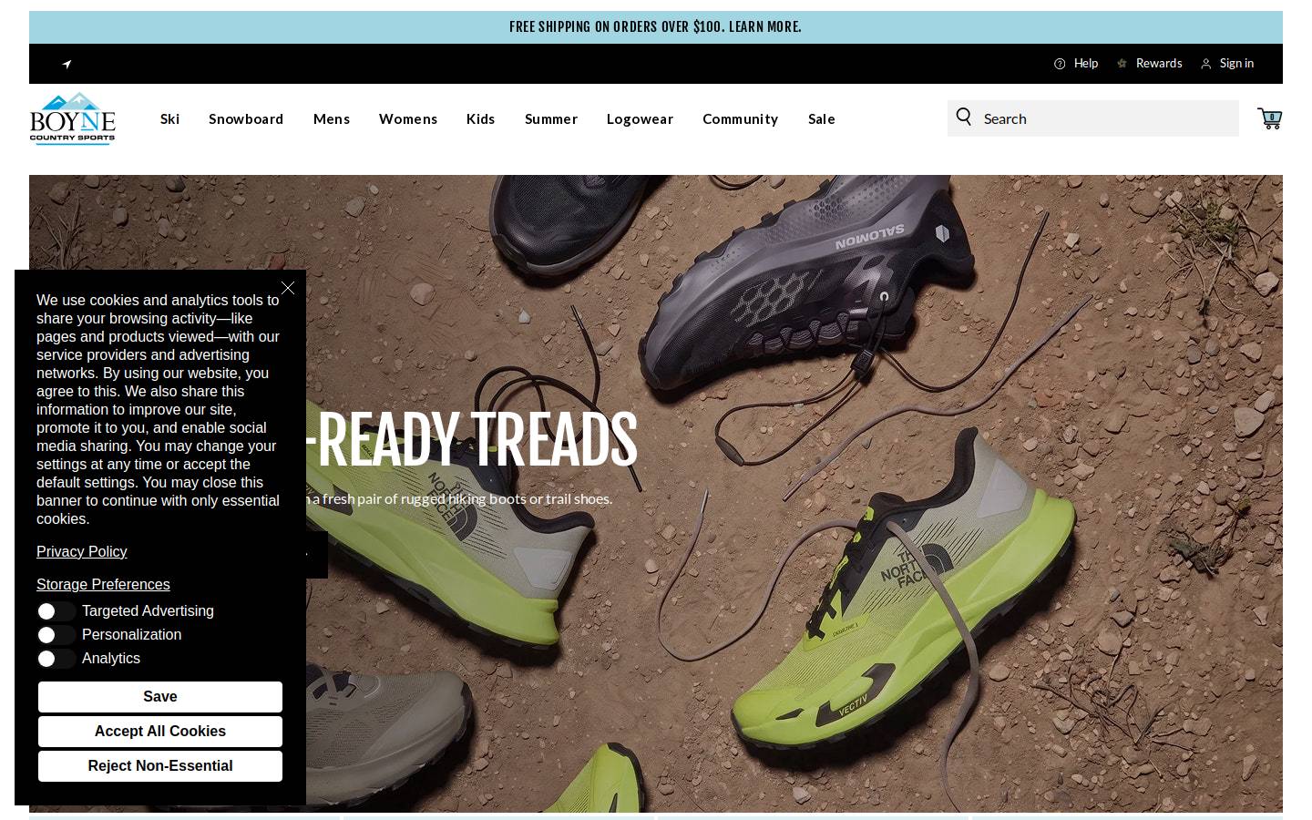 Boyne Country Sports homepage screenshot