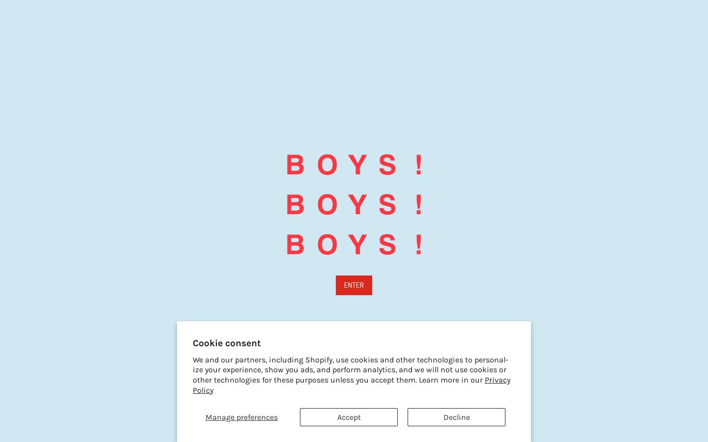 boysboysboys.org homepage screenshot
