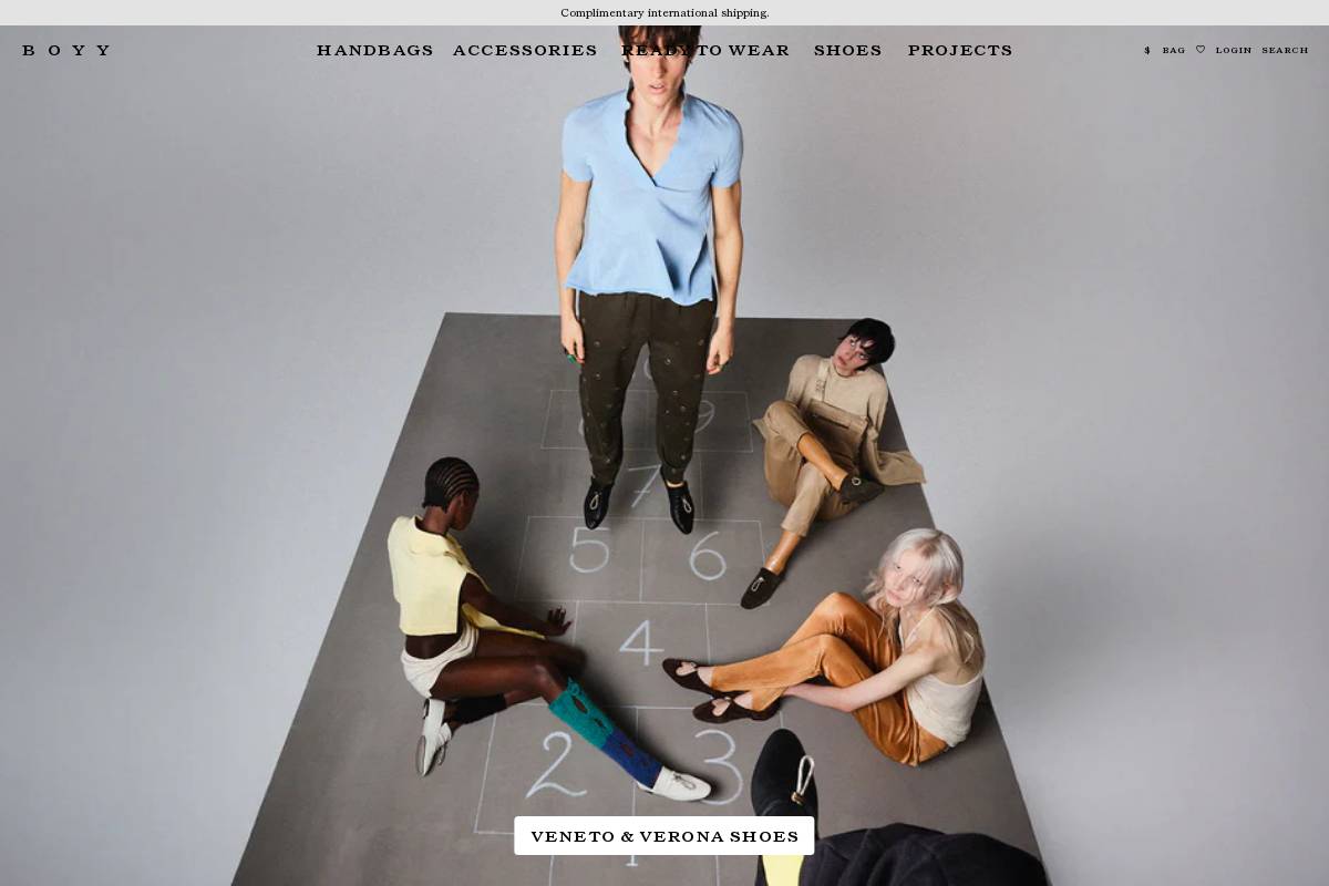 boyy.com homepage screenshot