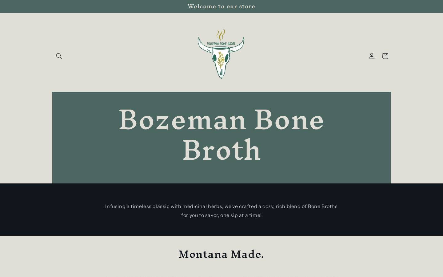 bozemanbonebroth.com homepage screenshot