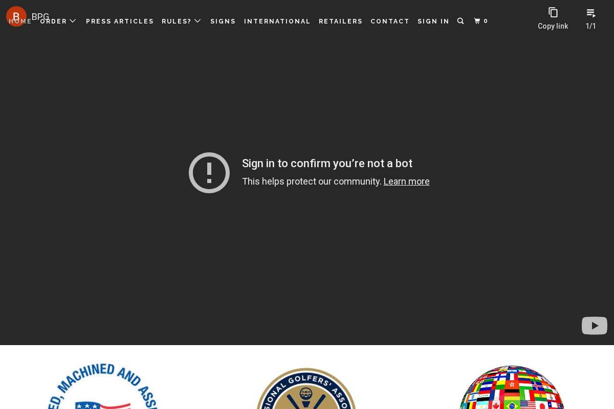 BP homepage screenshot