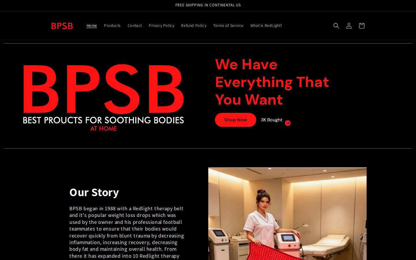 bpsb.store homepage screenshot