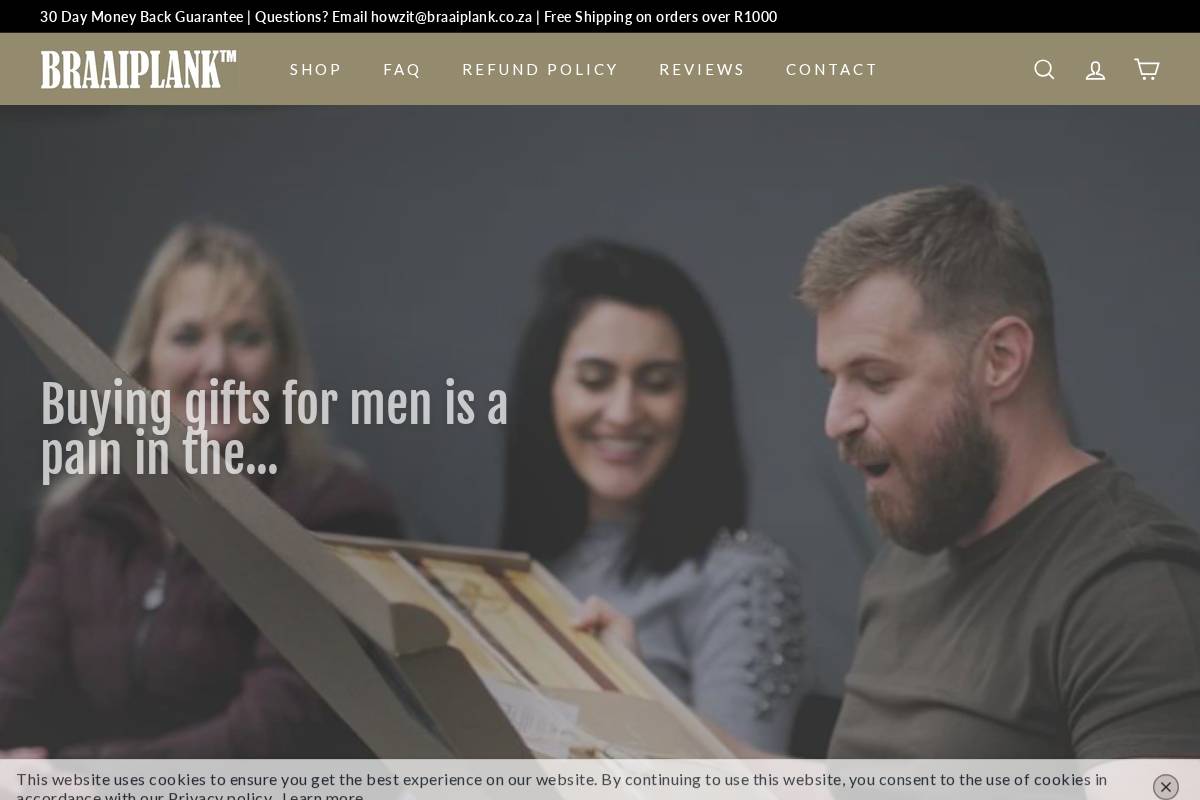 braaiplank.co.za homepage screenshot
