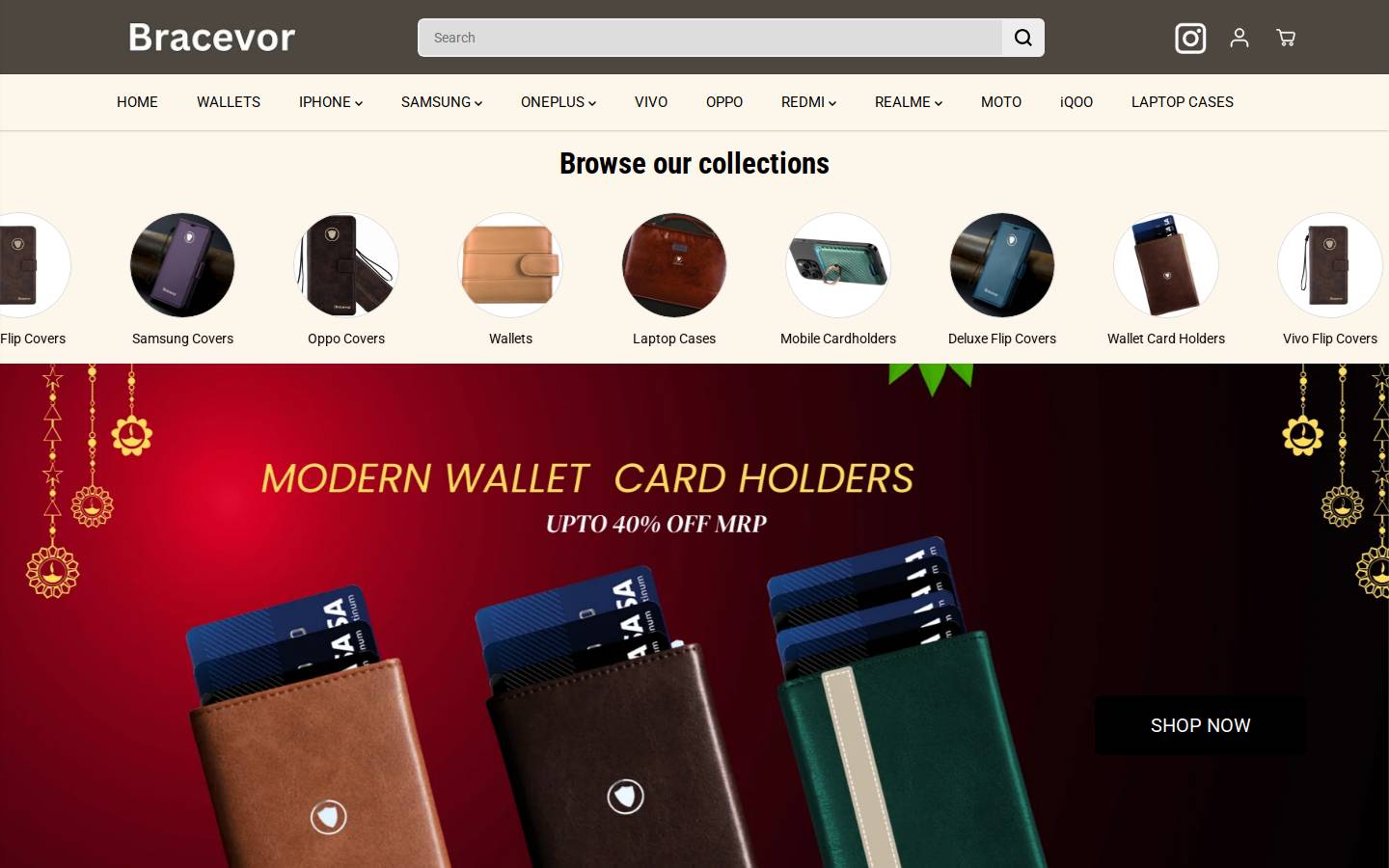 bracevor.in homepage screenshot