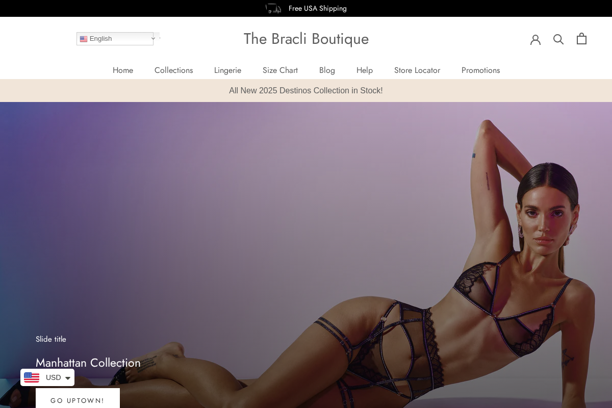 The Bracli Boutique homepage screenshot