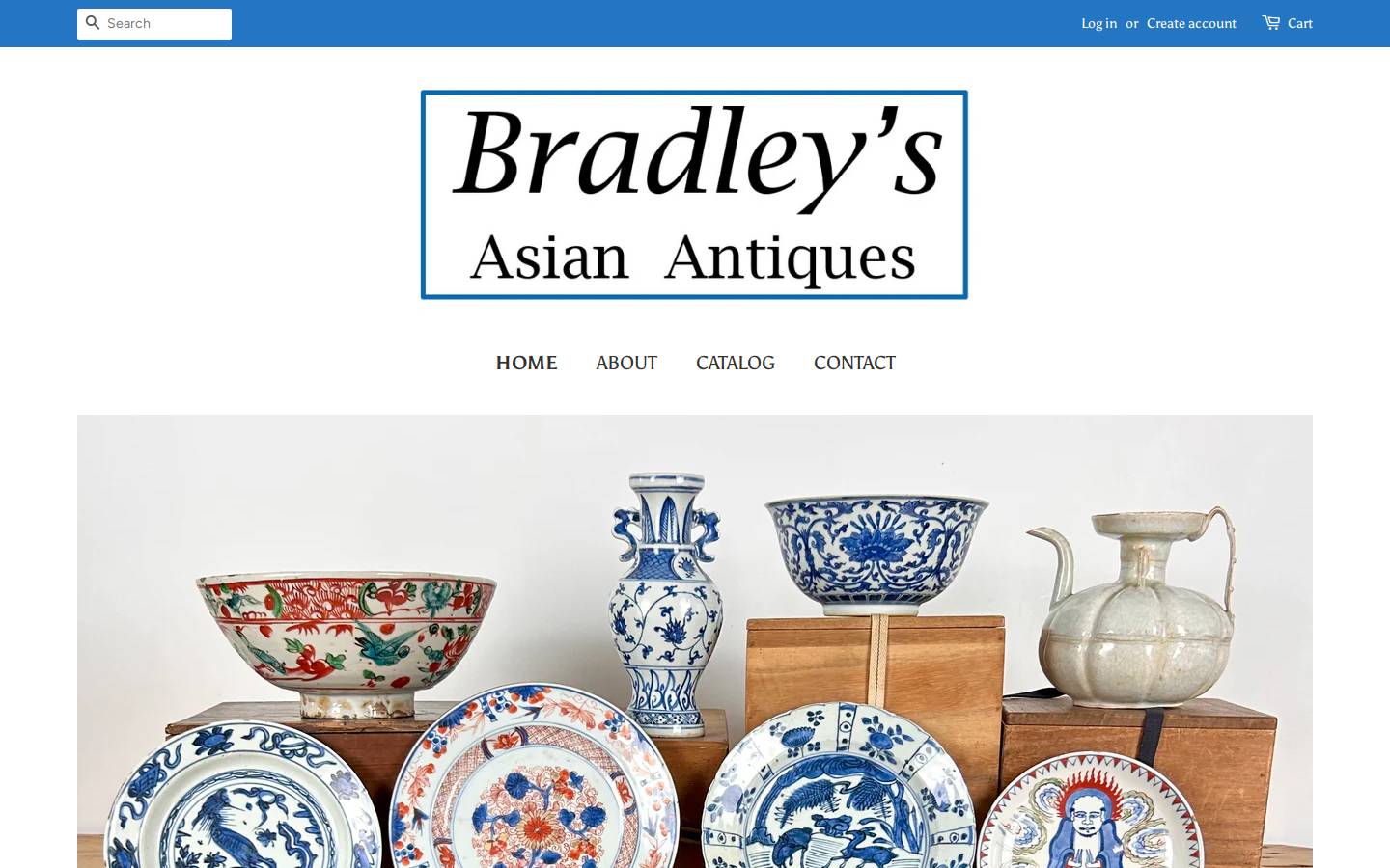 bradleys-asian-antiques.com homepage screenshot