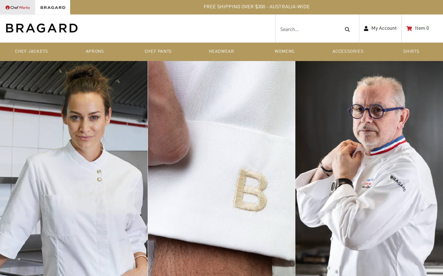 Bragard France homepage screenshot